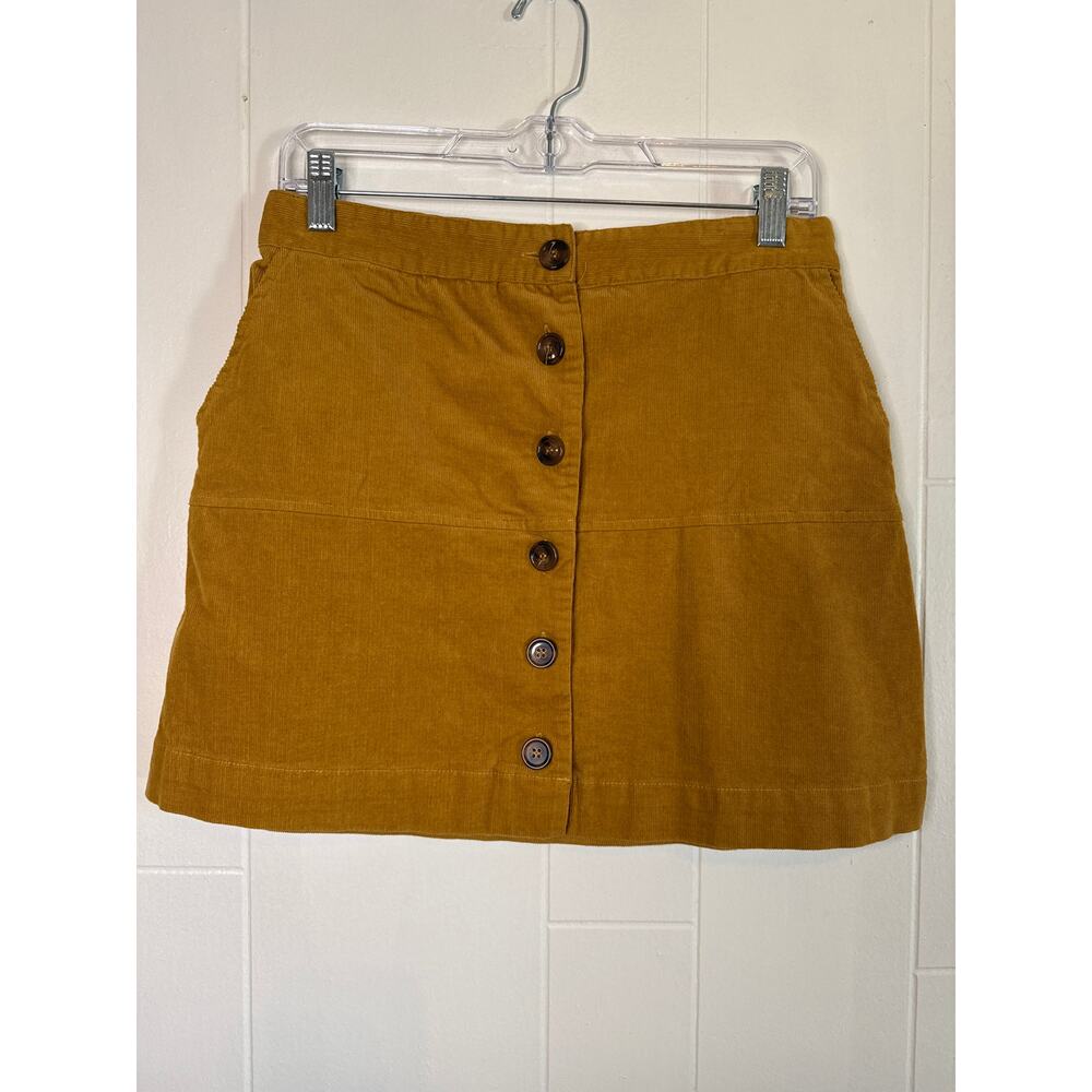 Fashion on Earth mustard corduroy mini skirt large